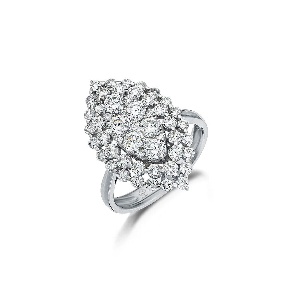 Almond Diamond Ring - 1