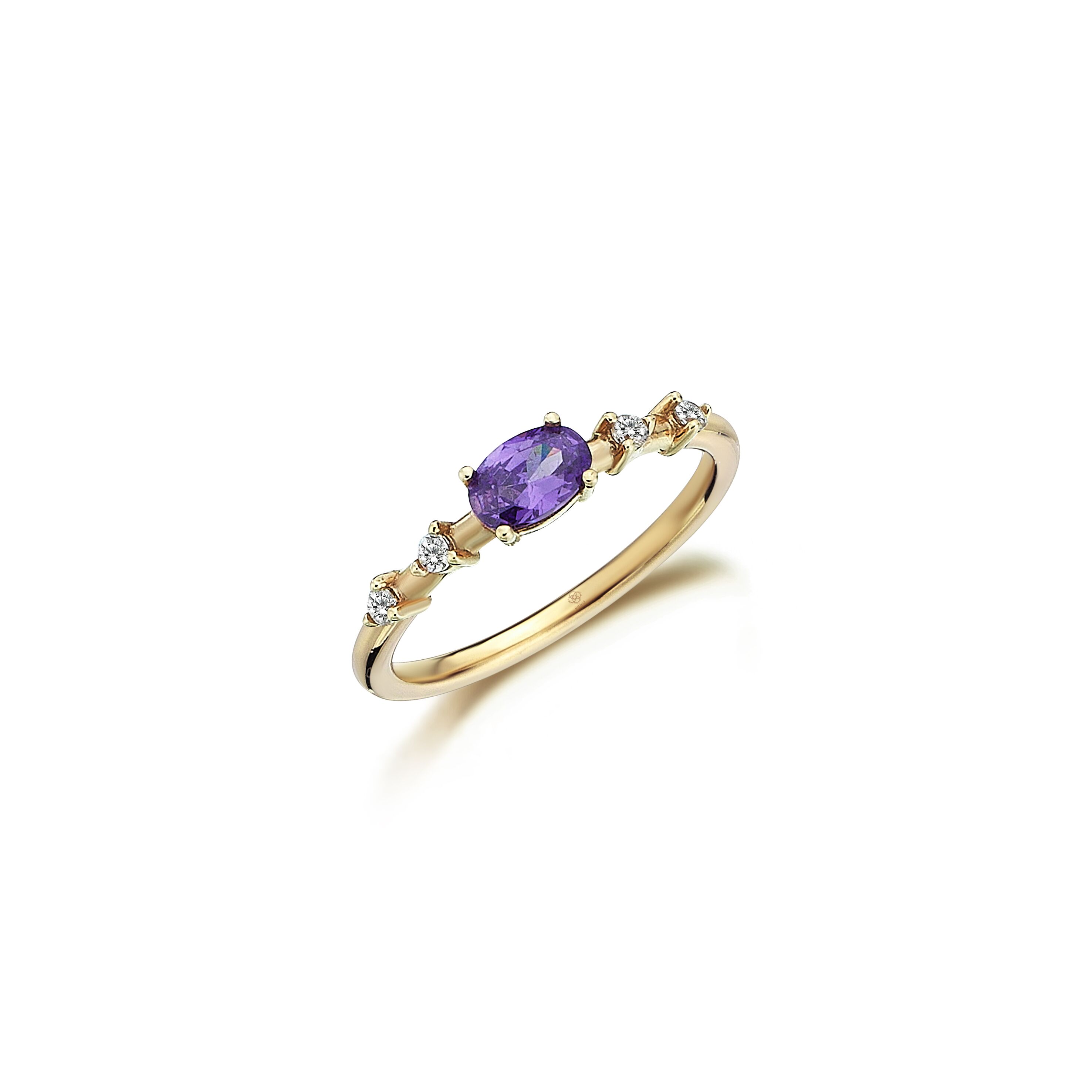 Amethyst Duchess Diamond Ring - 1