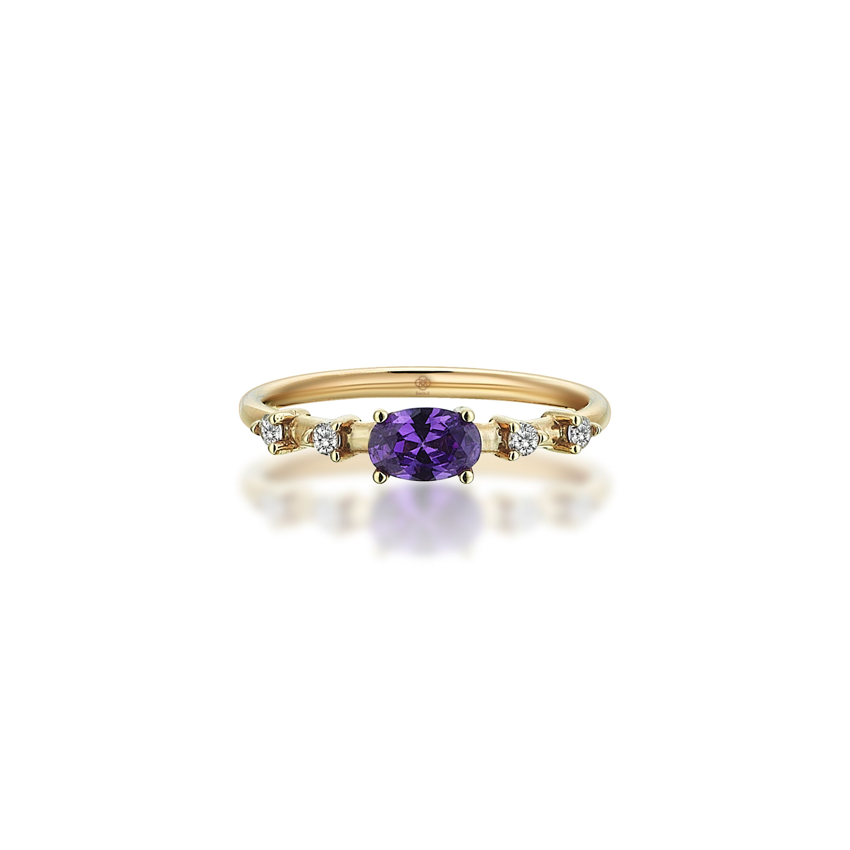 Amethyst Duchess Diamond Ring - 2