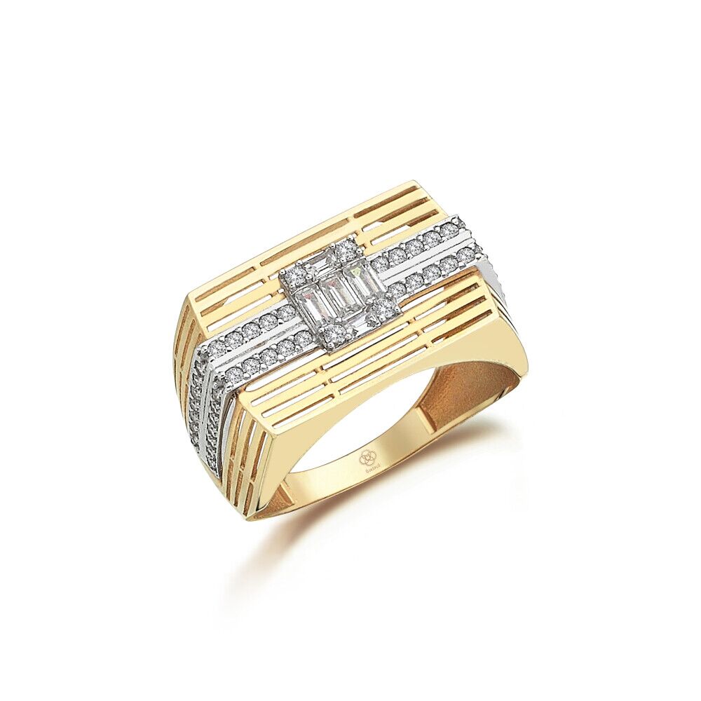 Baguette Line Cavalero Ring - 1