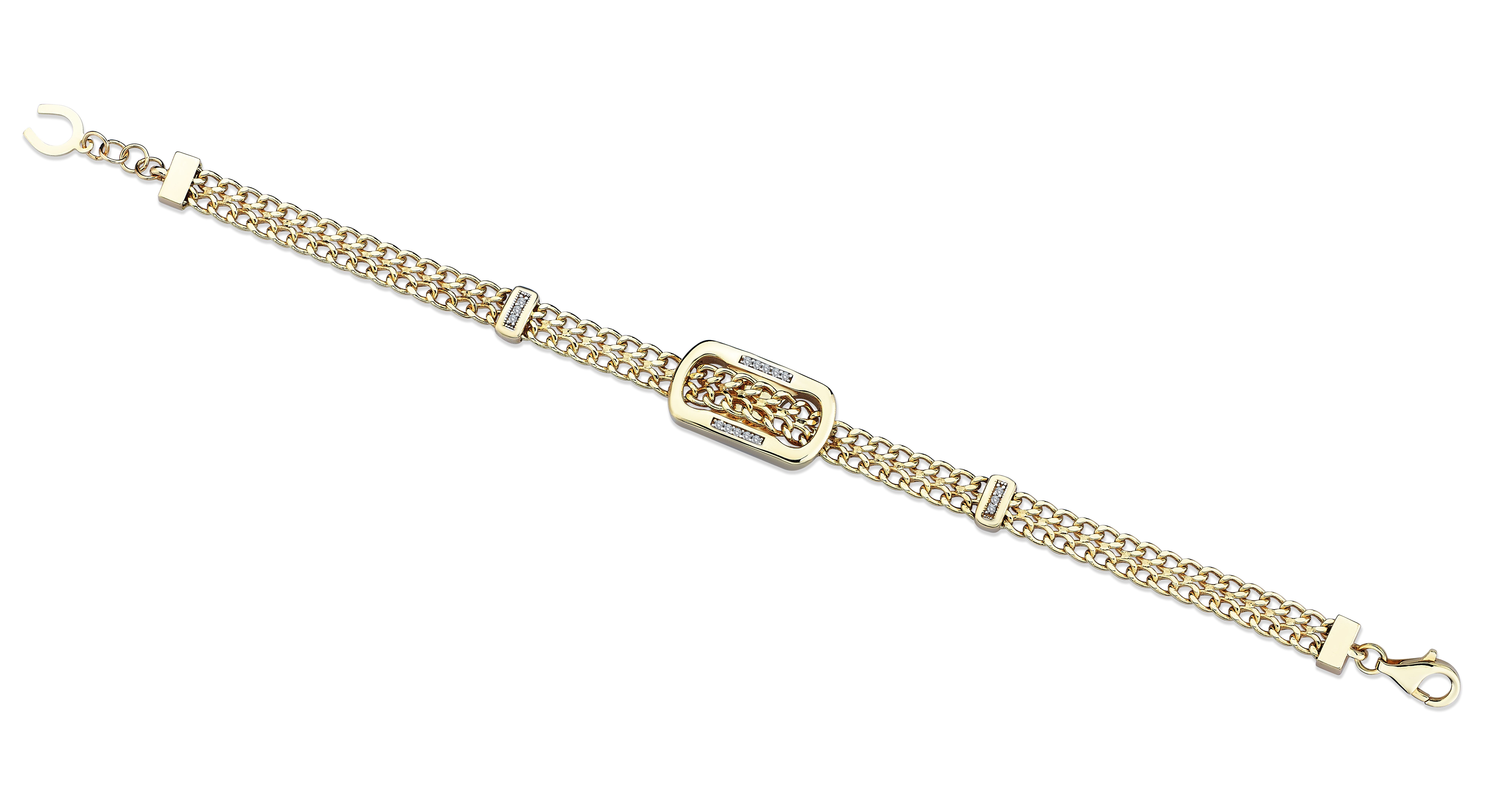 Big Rectangle Diamond Bracelet - 2