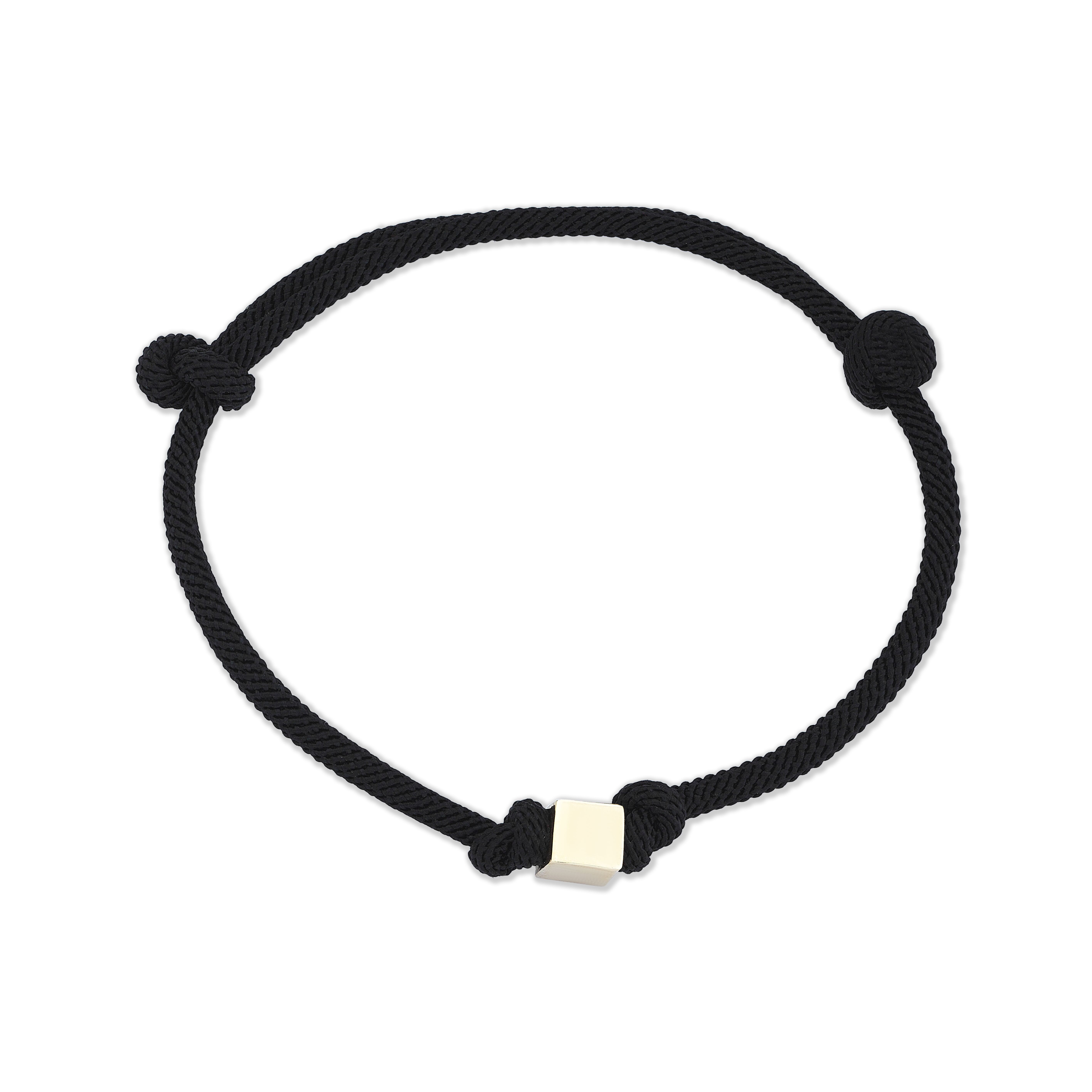 Black Cube Knot Bracelet - 1