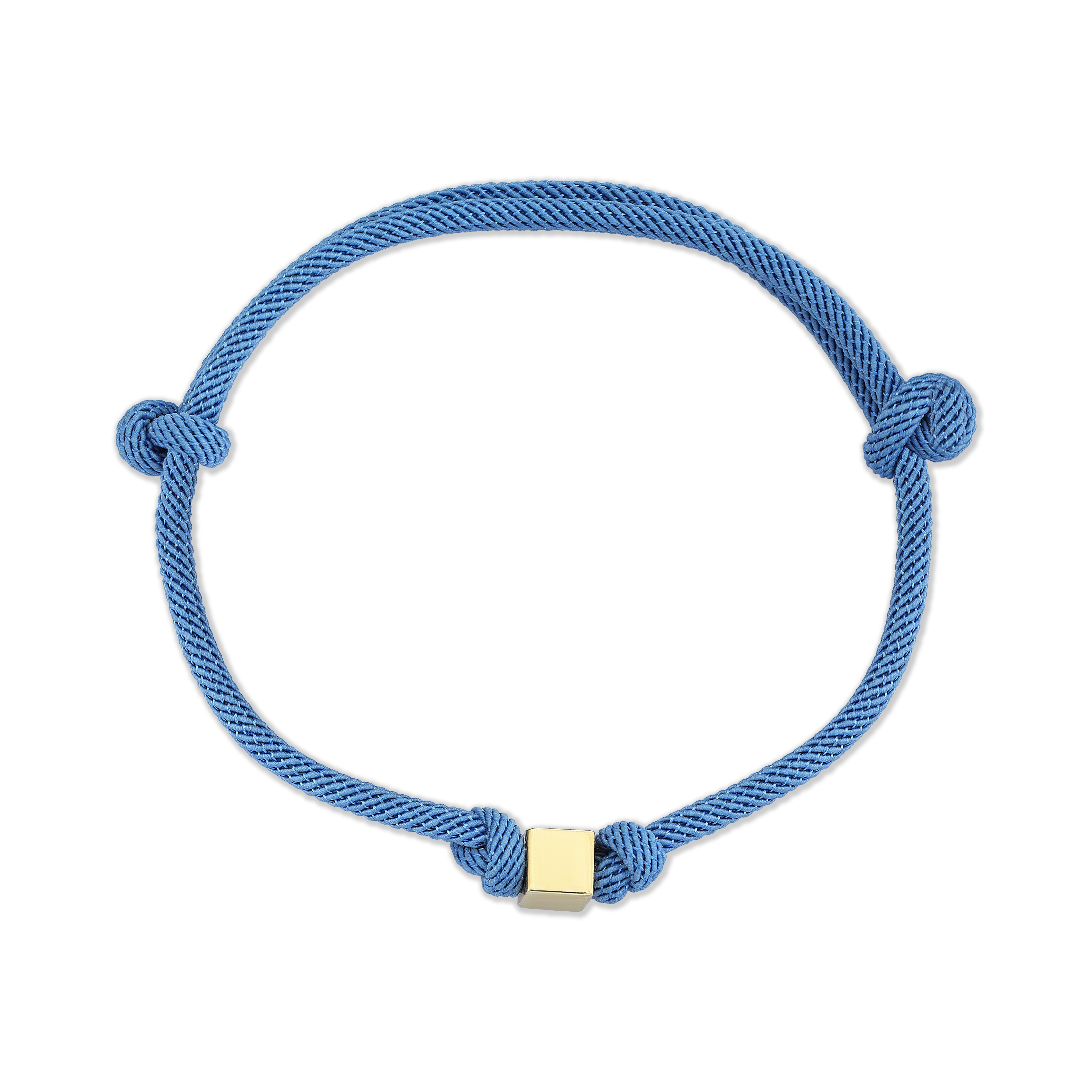 Blue Cube Knot Bracelet - 1