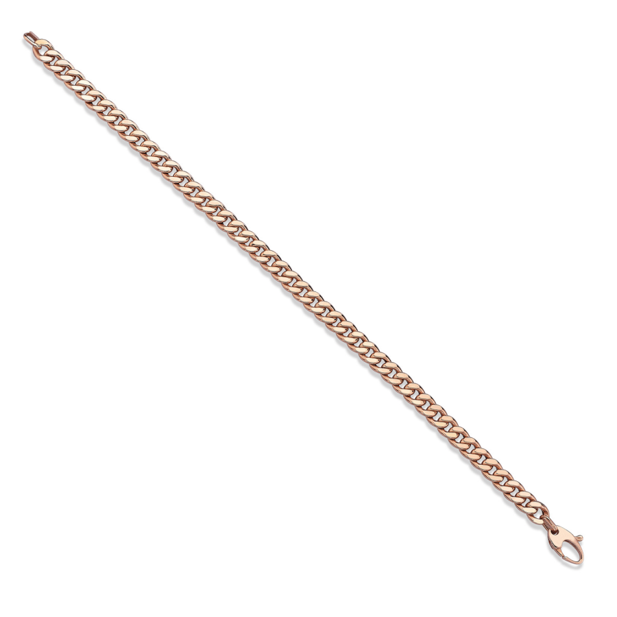 Curb Chain Rose Bracelet - 2