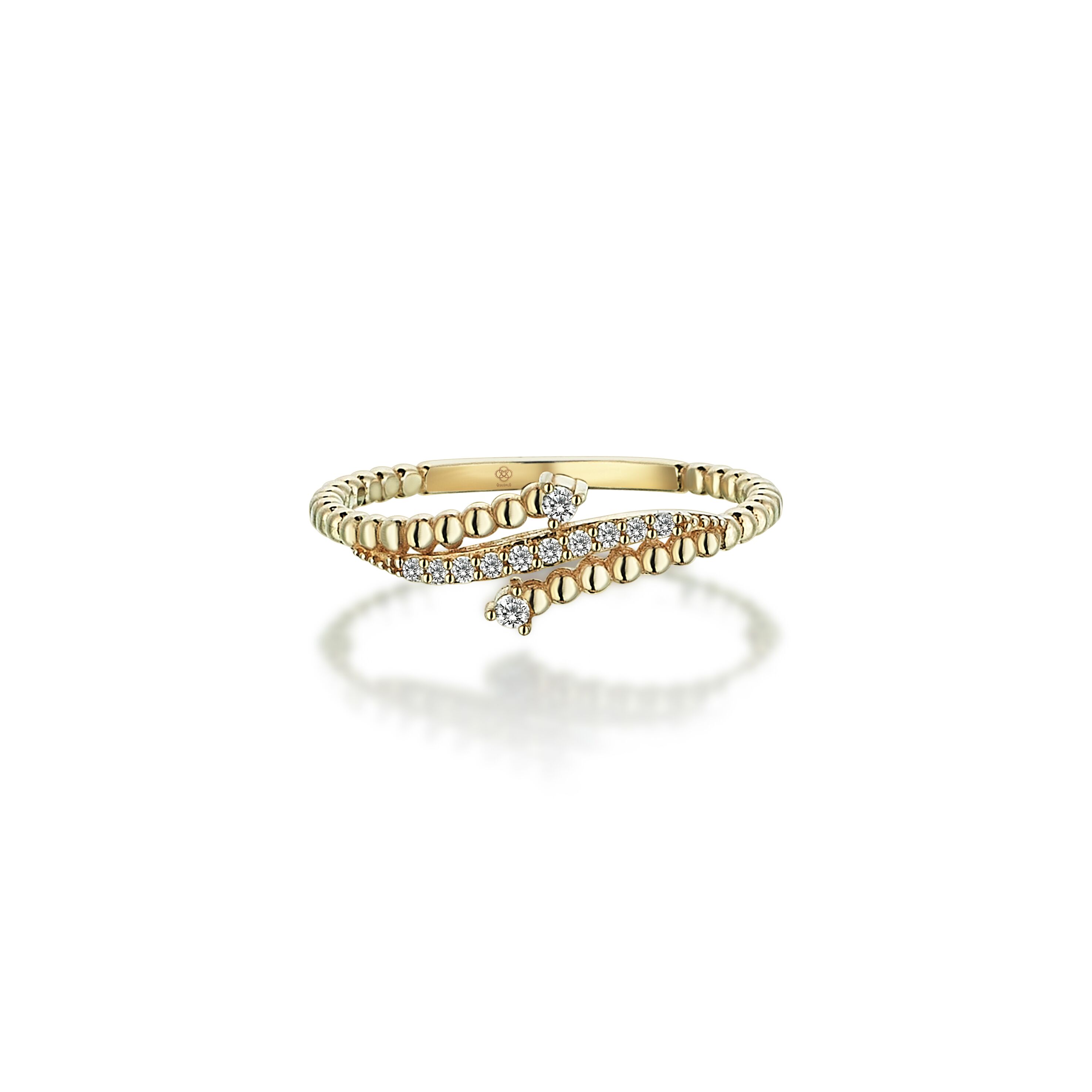 Diamond Curves Ring - 3