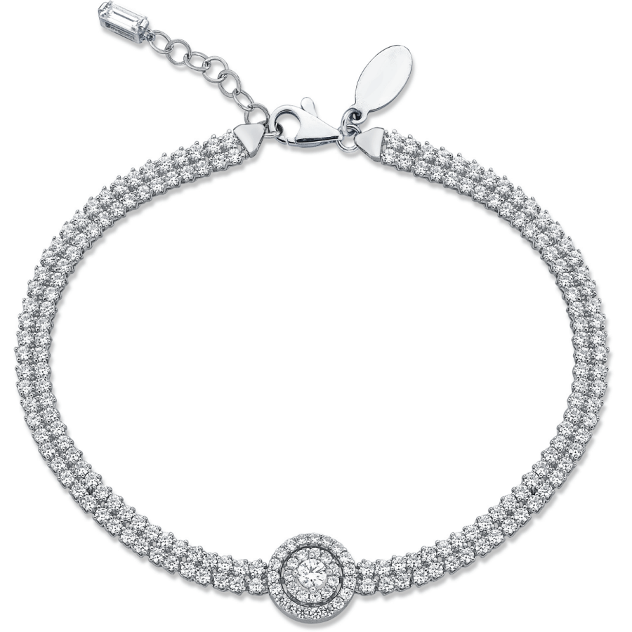 Double Line Omega Bracelet - 1