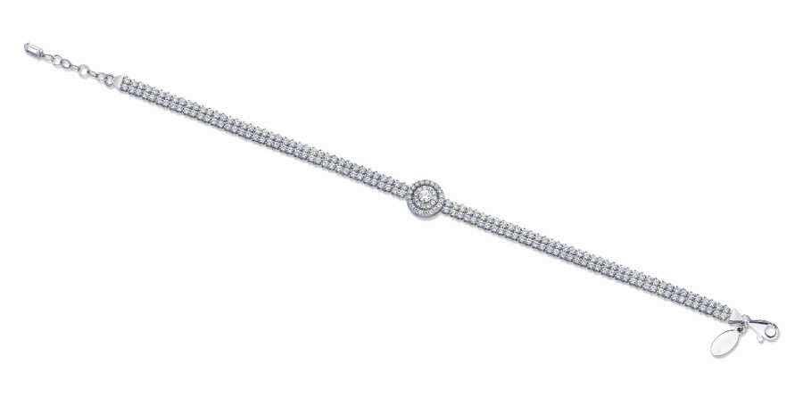 Double Line Omega Bracelet - 2