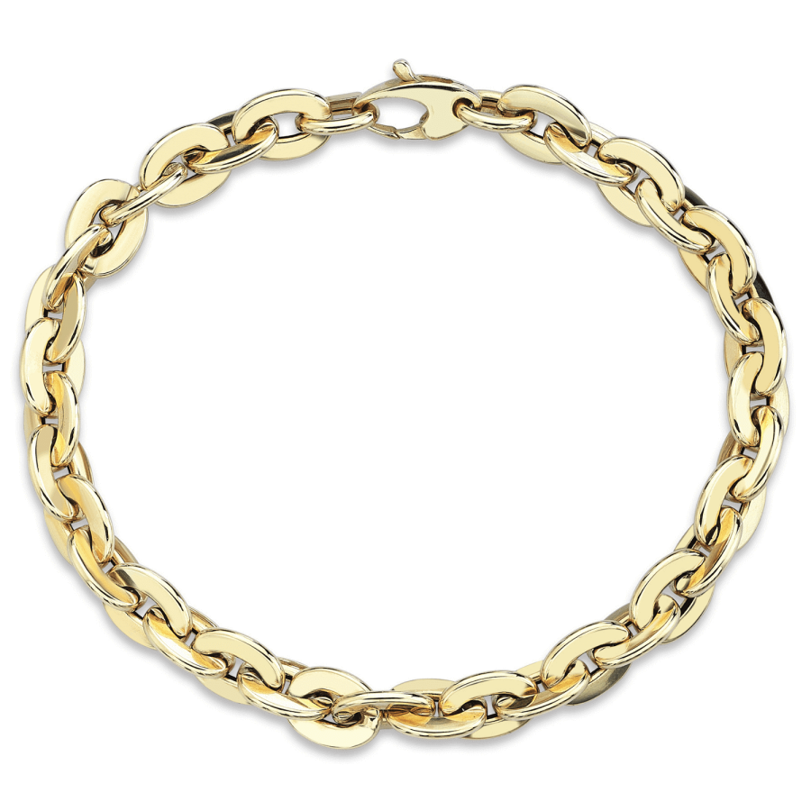 Chubby Oval Chain Bracelet - 1