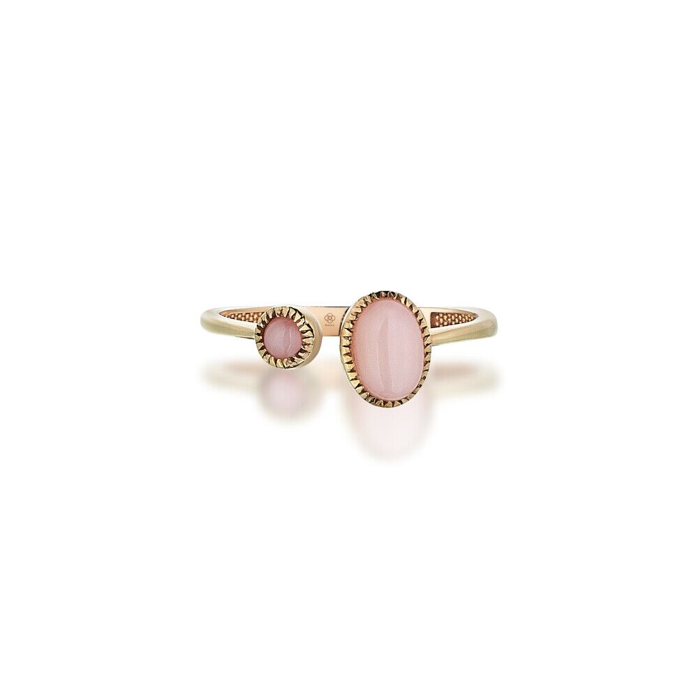 Dual Pink Quartz Ring - 2