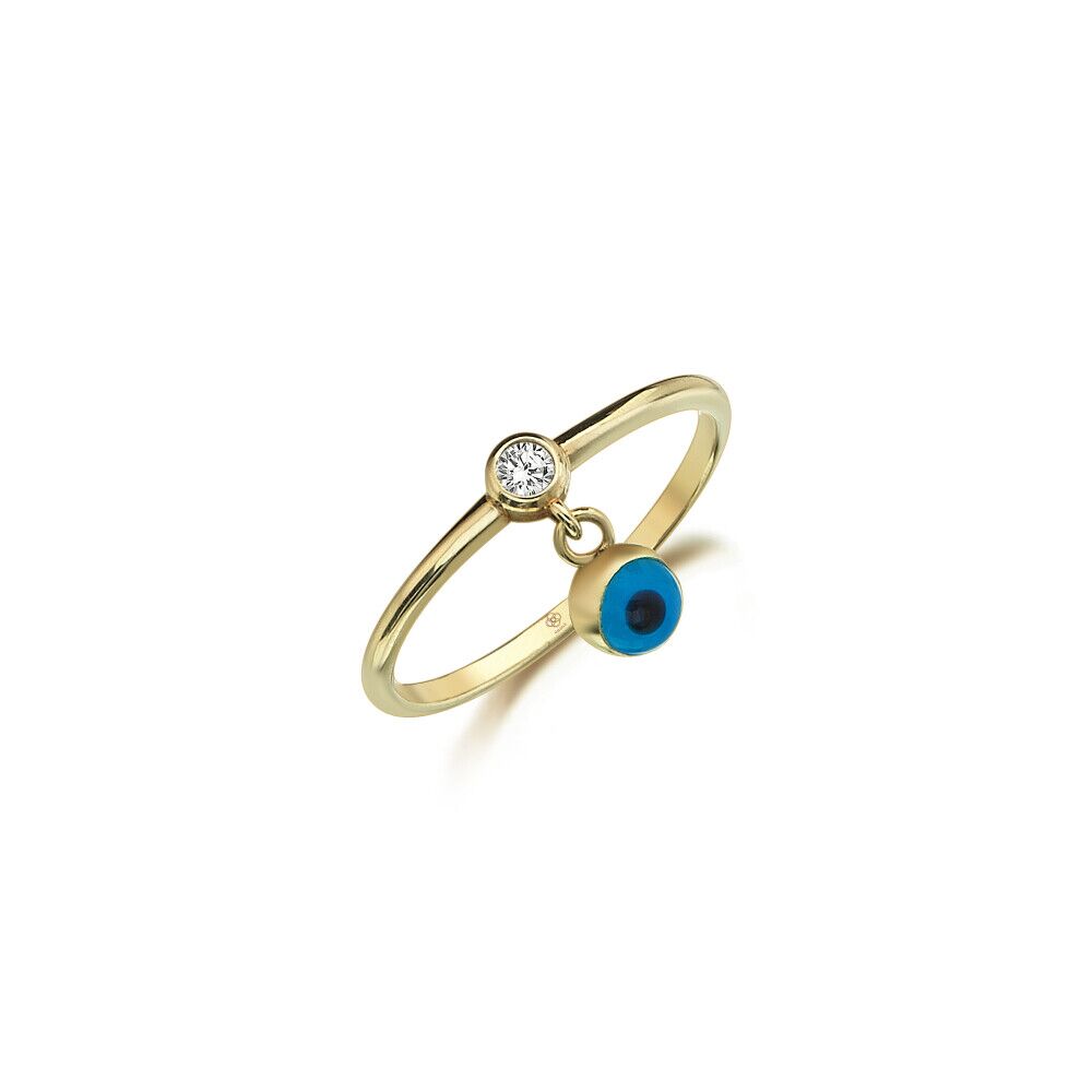 Evil Eye Charm Ring - 1