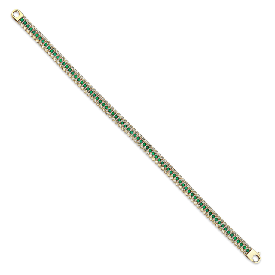 Green Tennis Bracelet - 2