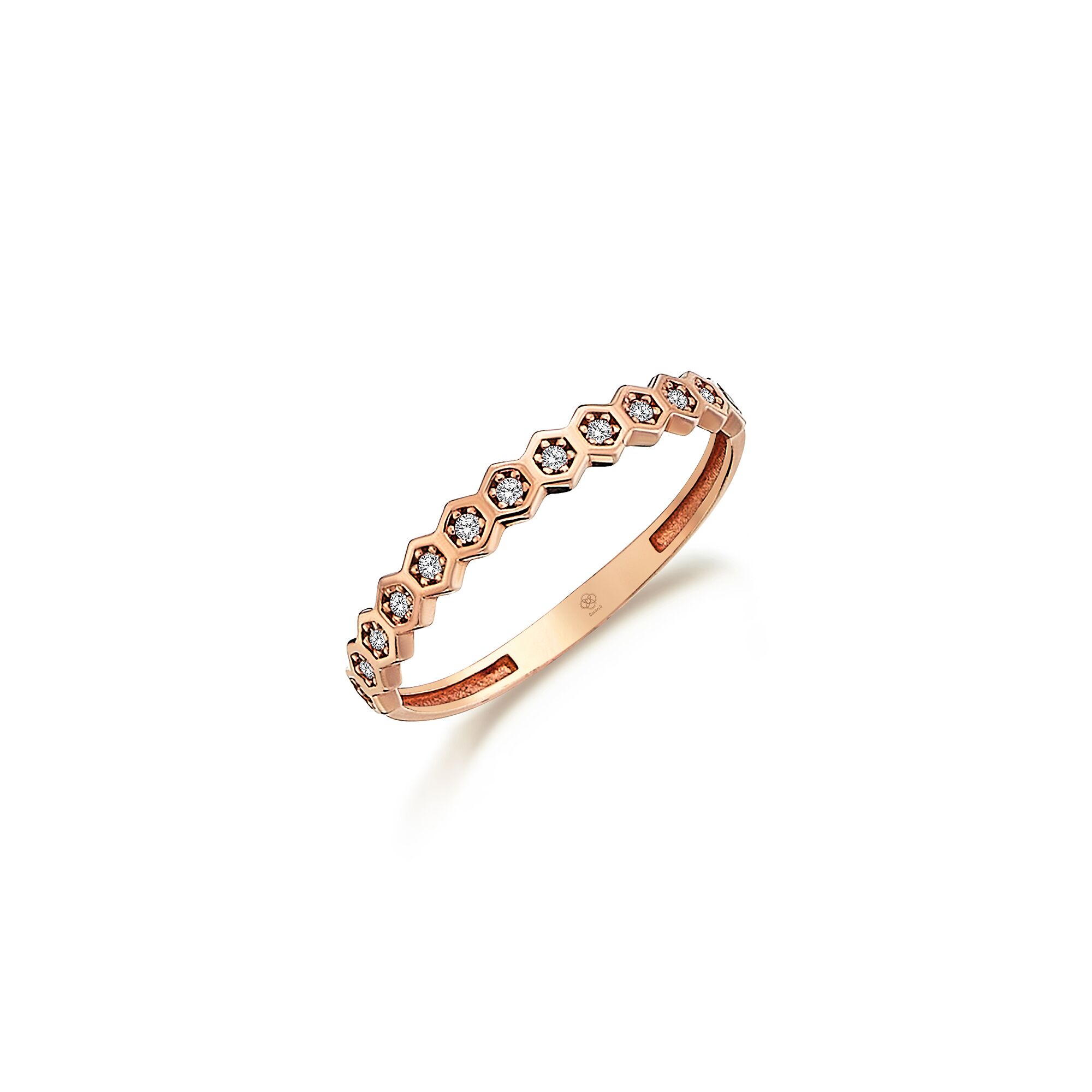 Honeycomb Rose Ring - 1