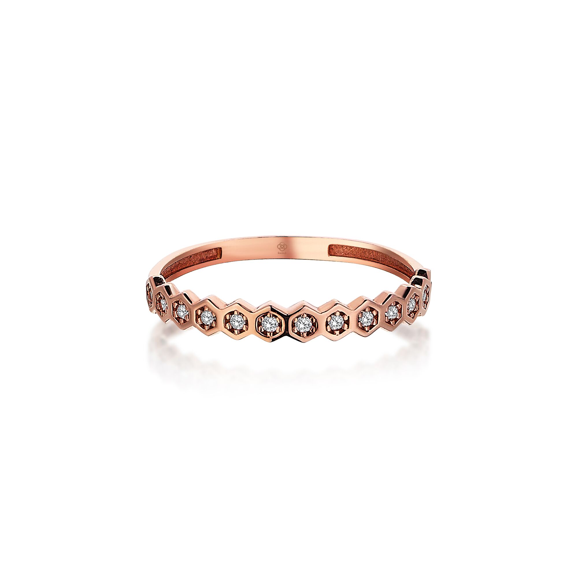 Honeycomb Rose Ring - 2