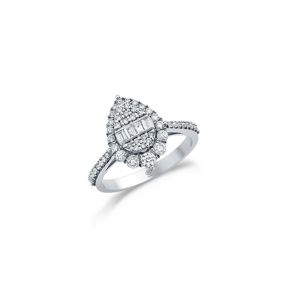 Jumbo Drop Diamond Ring - 1