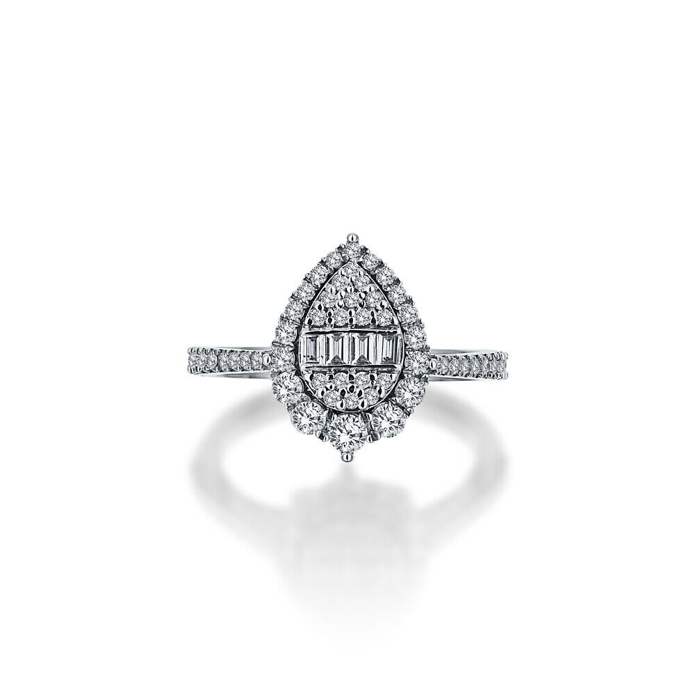 Jumbo Drop Diamond Ring - 3