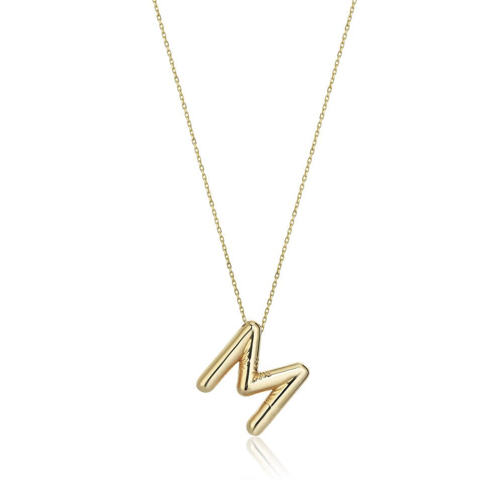 Letter M Necklace - 1