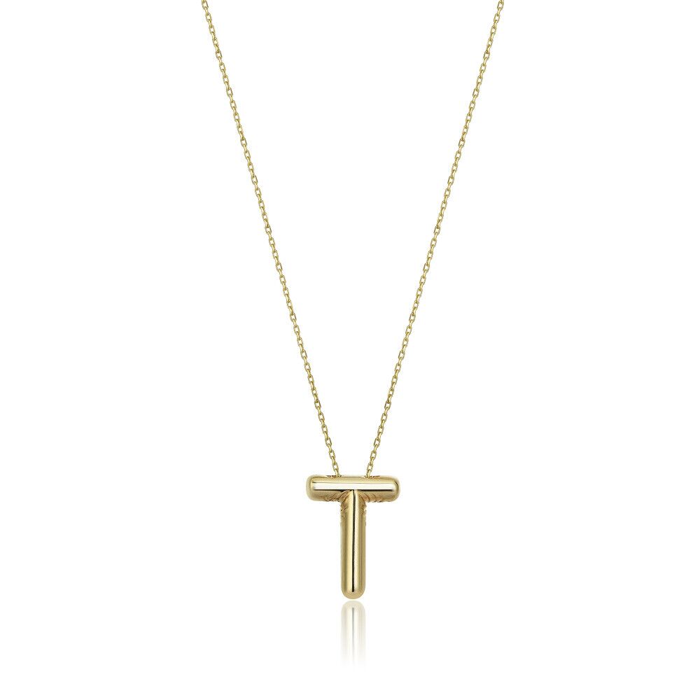 Letter T Necklace - 1