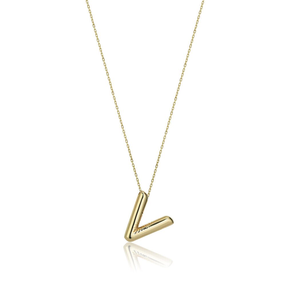 Letter V Necklace - 1