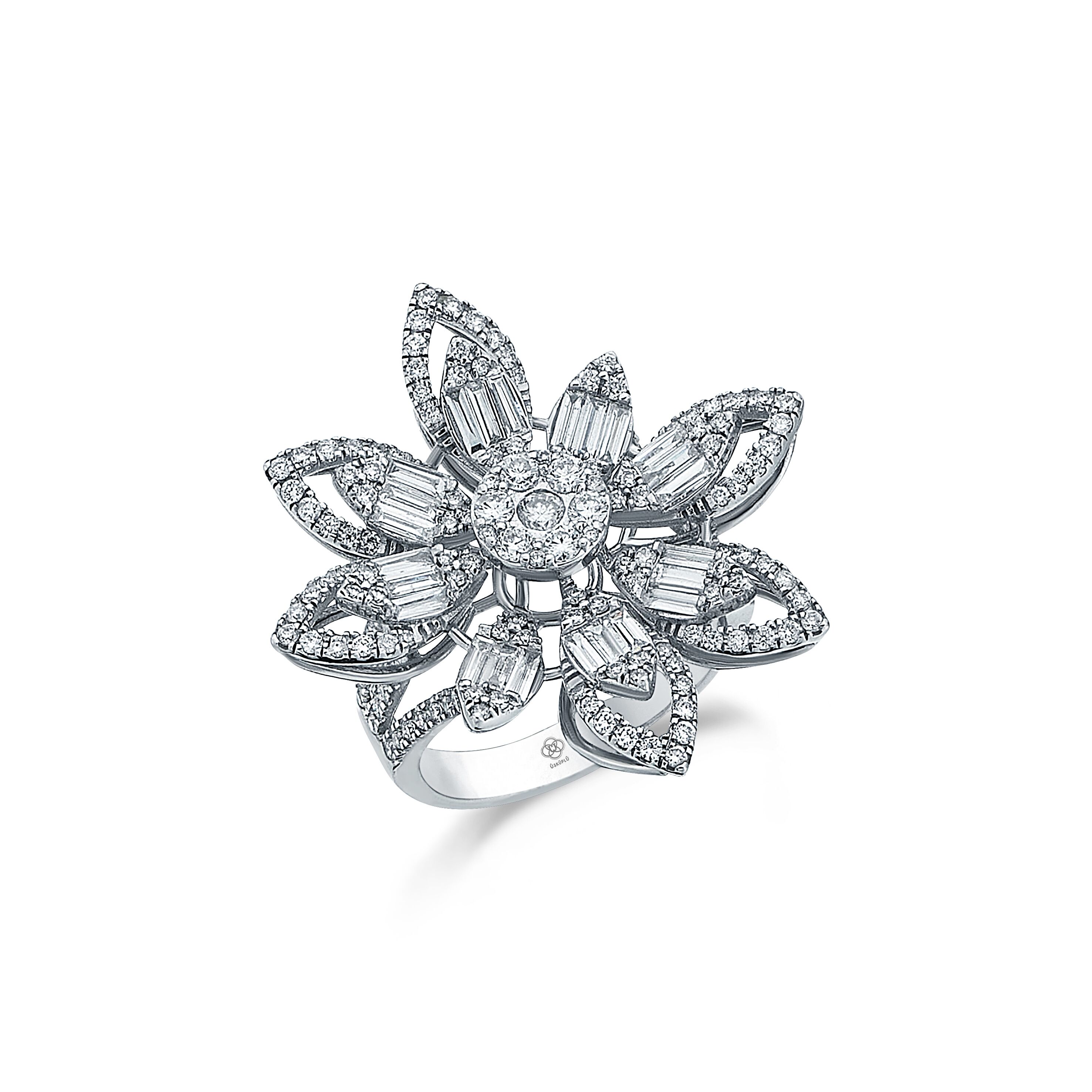 Lotus Diamond Ring - 1