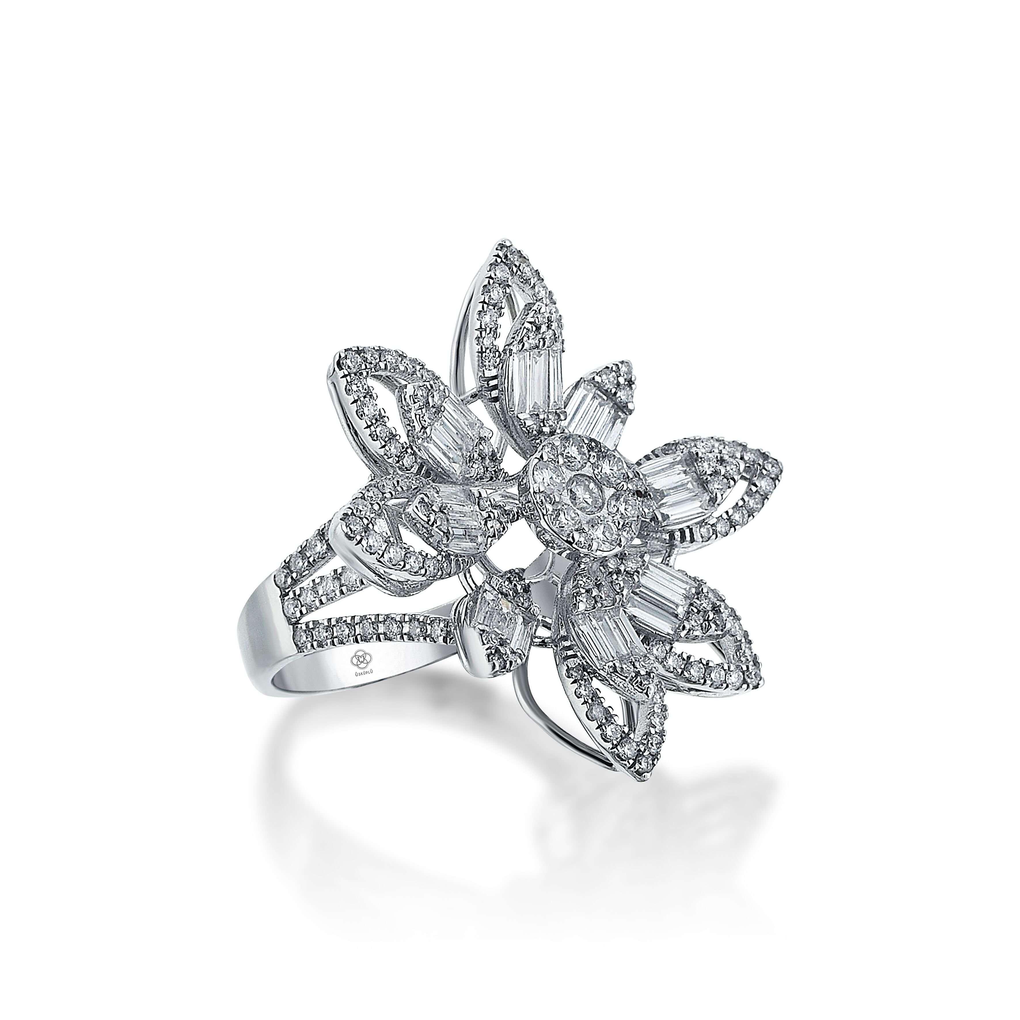 Lotus Diamond Ring - 3