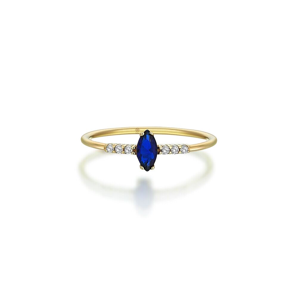 Marquise Sapphire Ring - 2