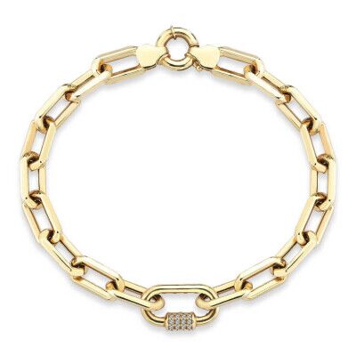 Oval Paperclip Chain Bracelet - 1