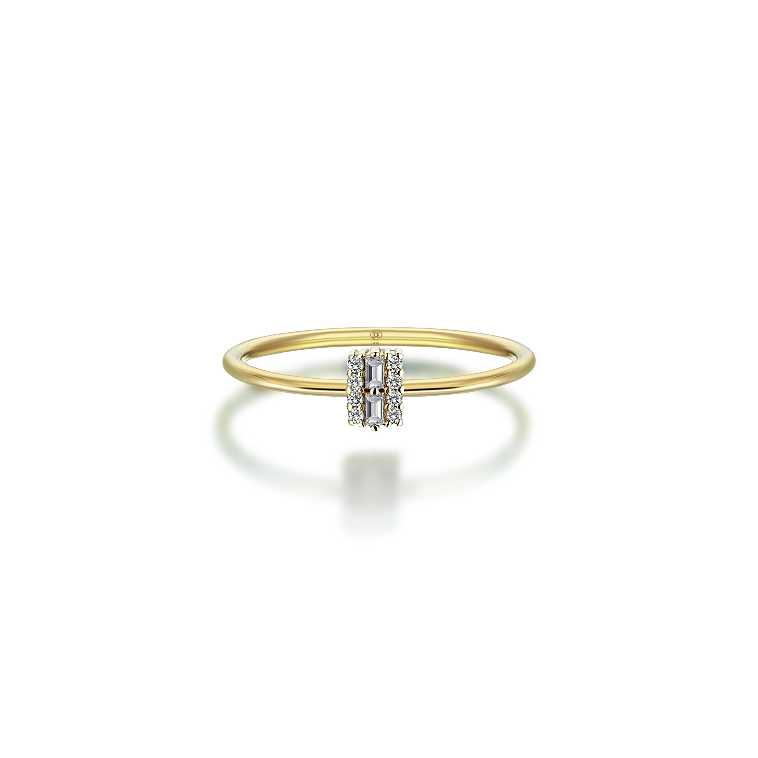 Petite Diamond Baguette Ring - 2