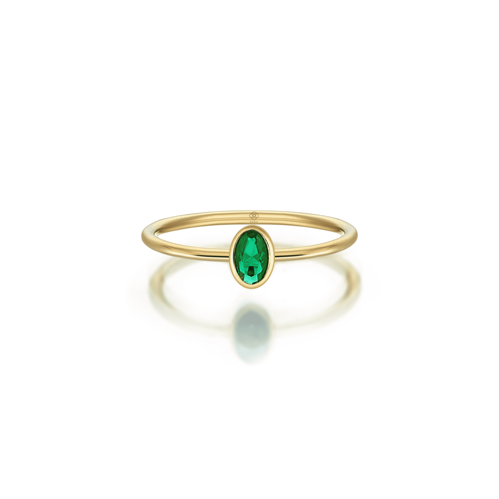 Petite Green Light Ring - 2