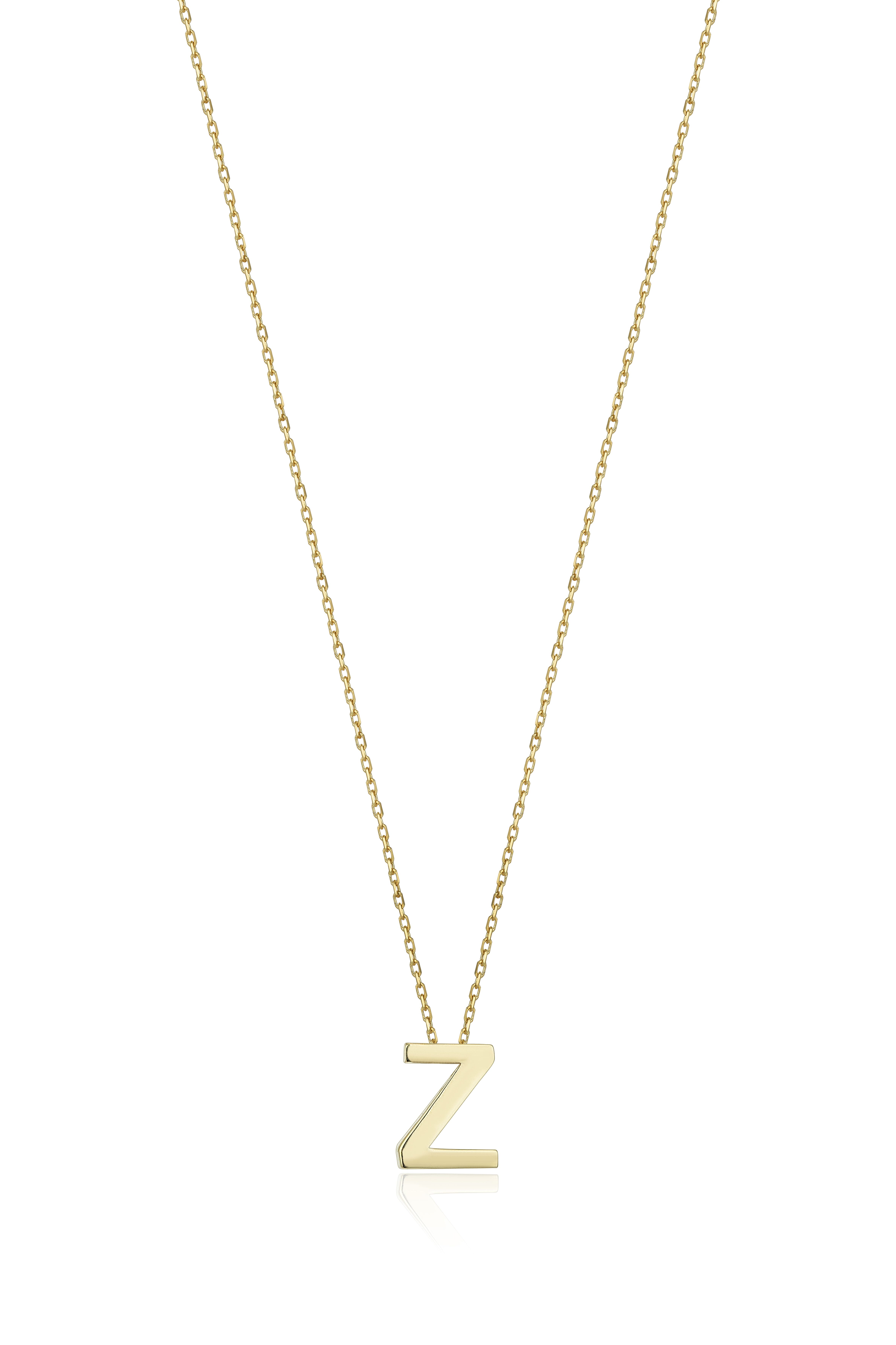 Petite Letter Z Necklace - 1