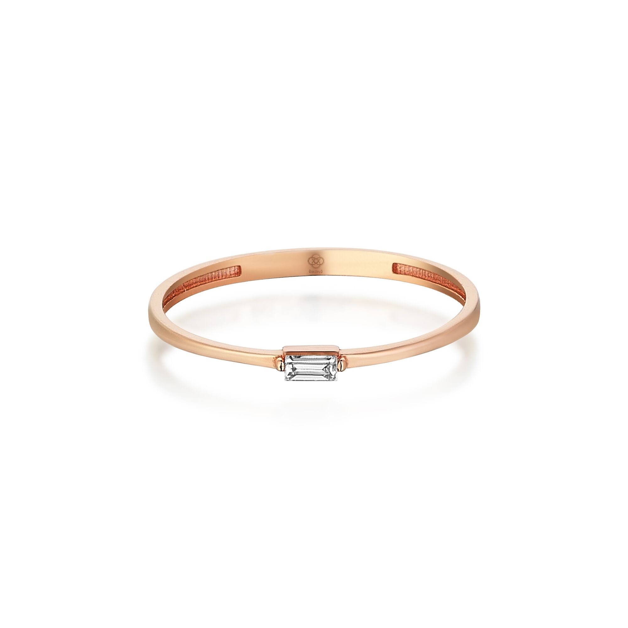 Petite Solitaire Rose Ring - 2