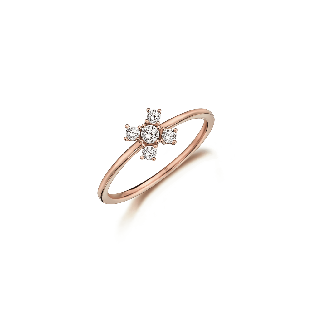 Petite X Rose Ring - 1