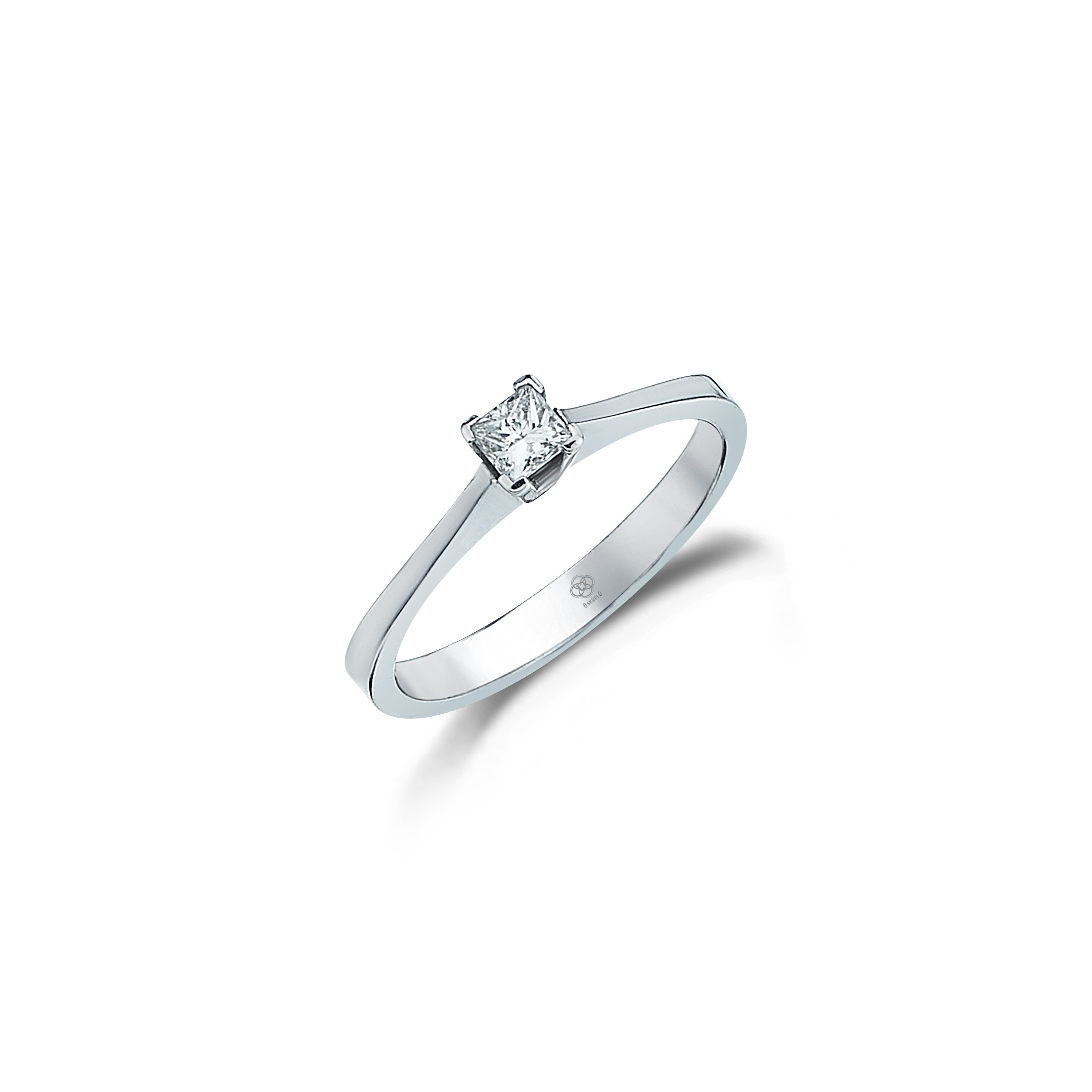 Princess Solitaire Diamond Ring - 1