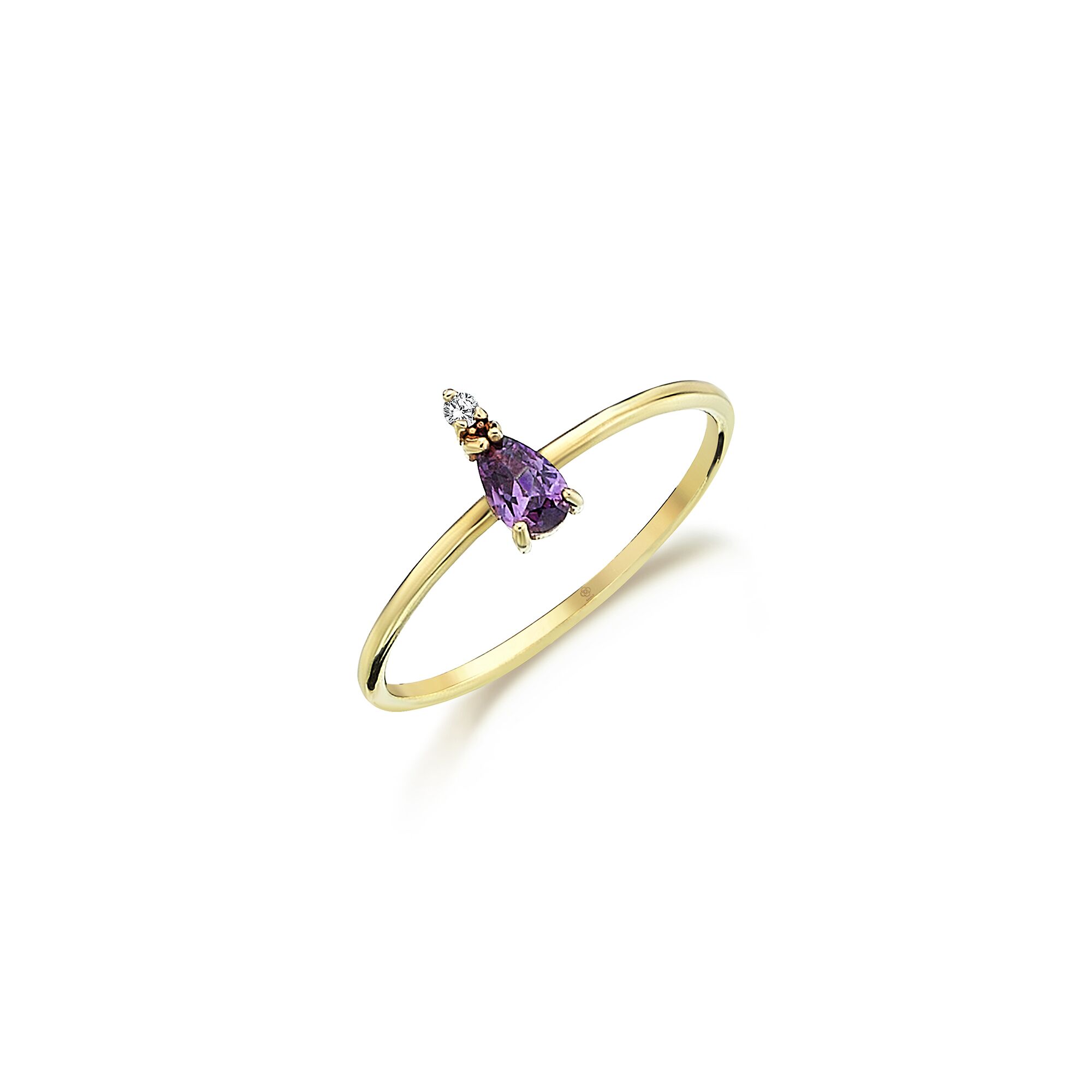 Purple Drop Ring - 1