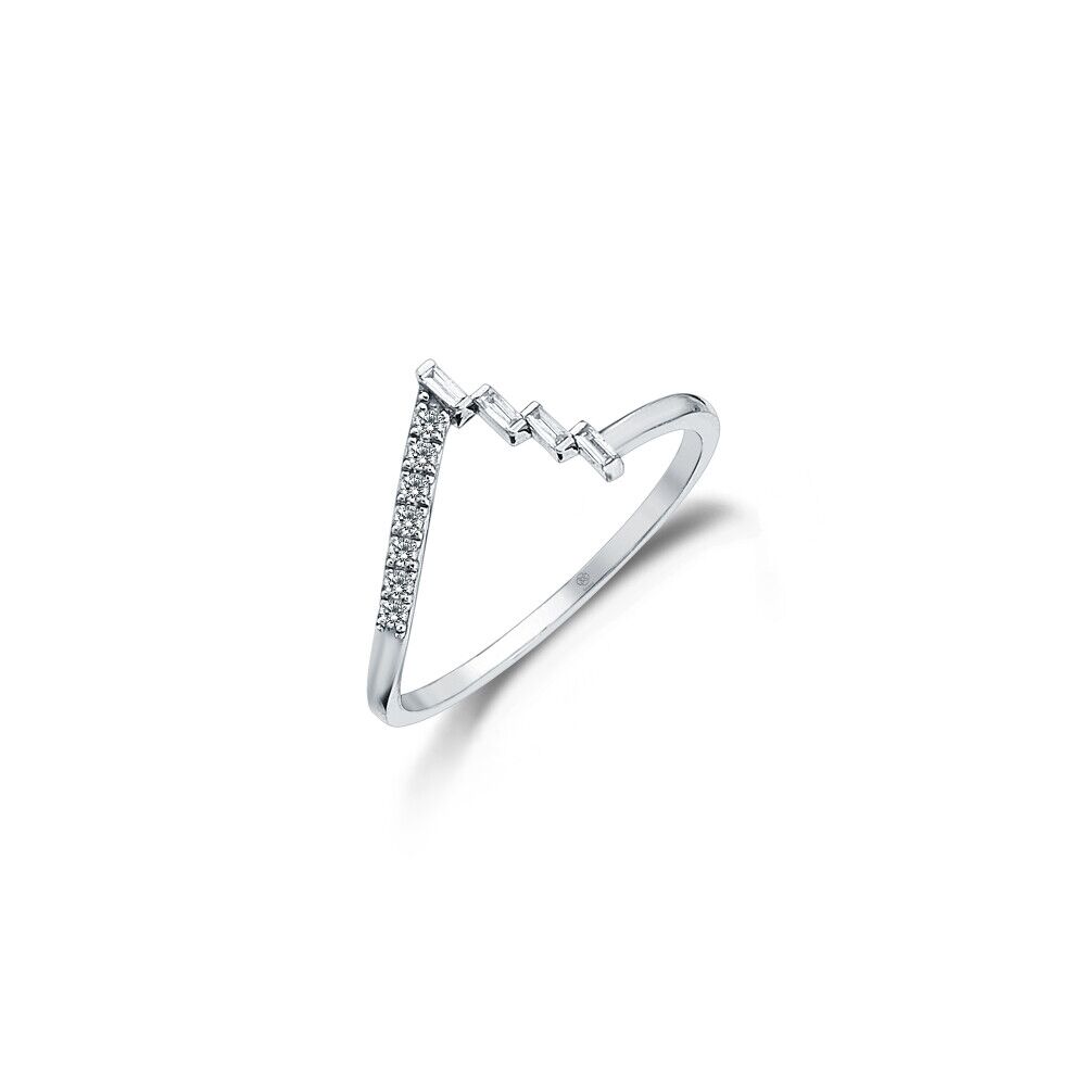 Pyramid Diamond Ring - 1