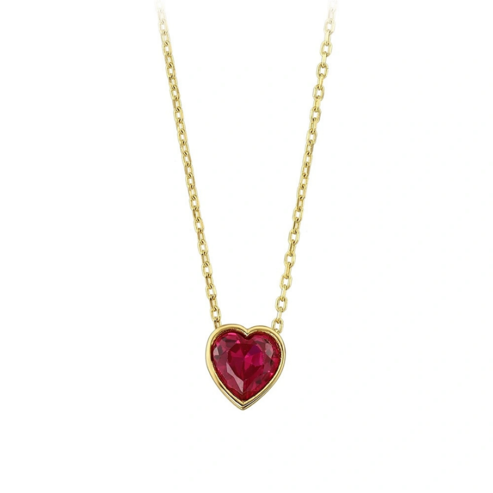 Red Heartstone Necklace - 1