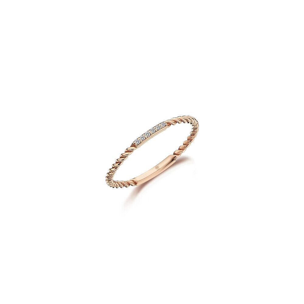 Rose Line Diamond Ring - 1