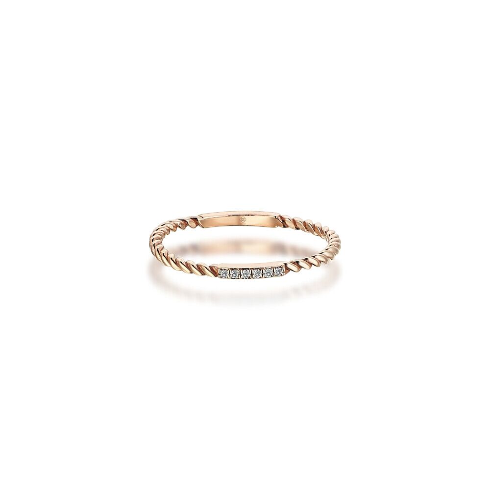 Rose Line Diamond Ring - 2