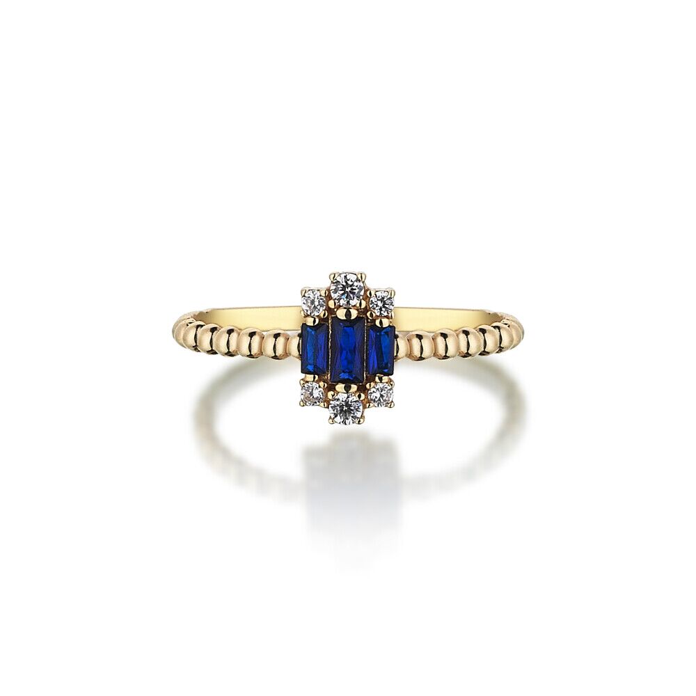 Sapphire Trilogy Ring - 2