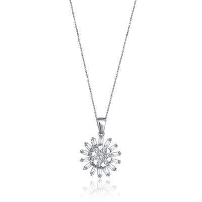 Star in a Sun Diamond Necklace - 1