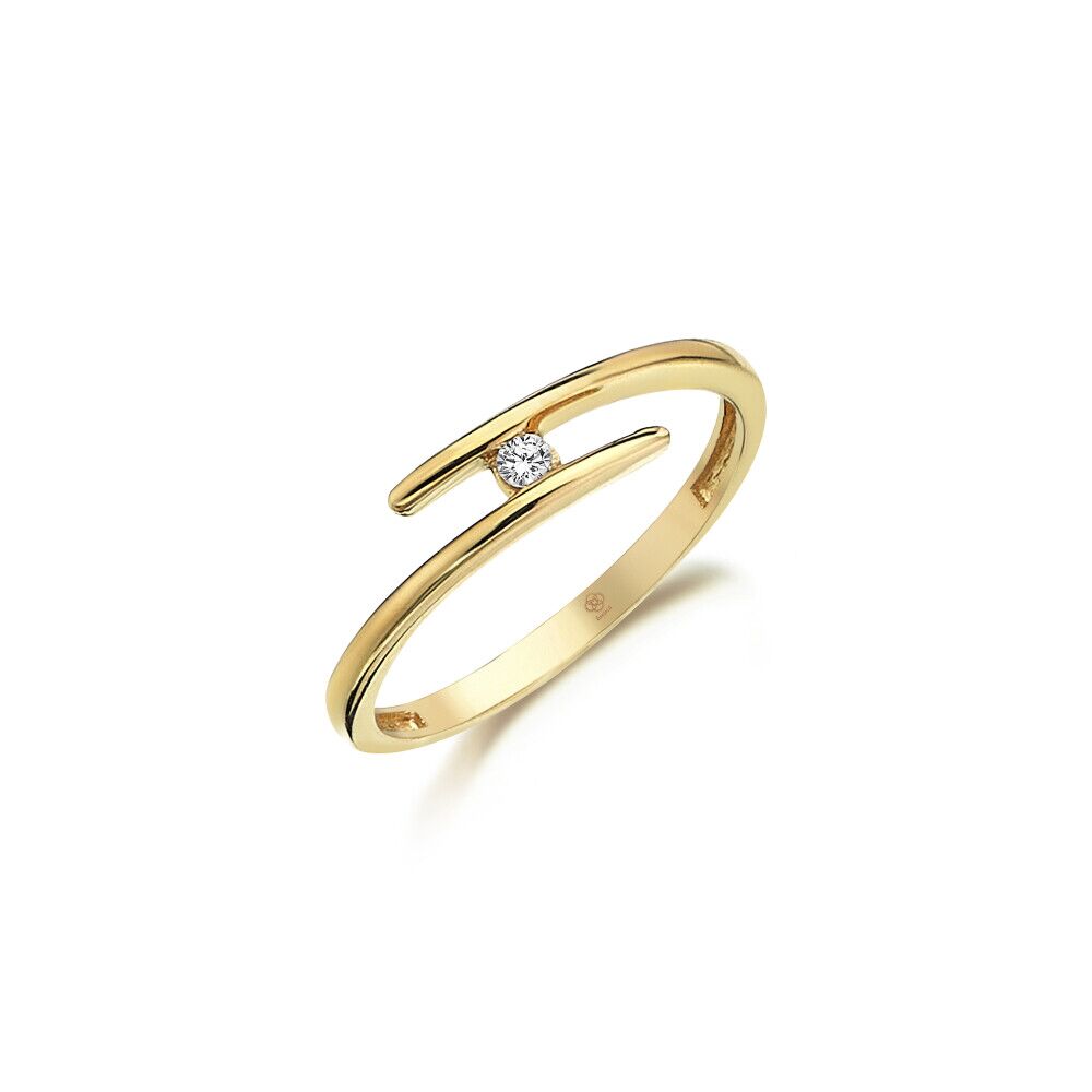 Stone in Curves Ring - 1