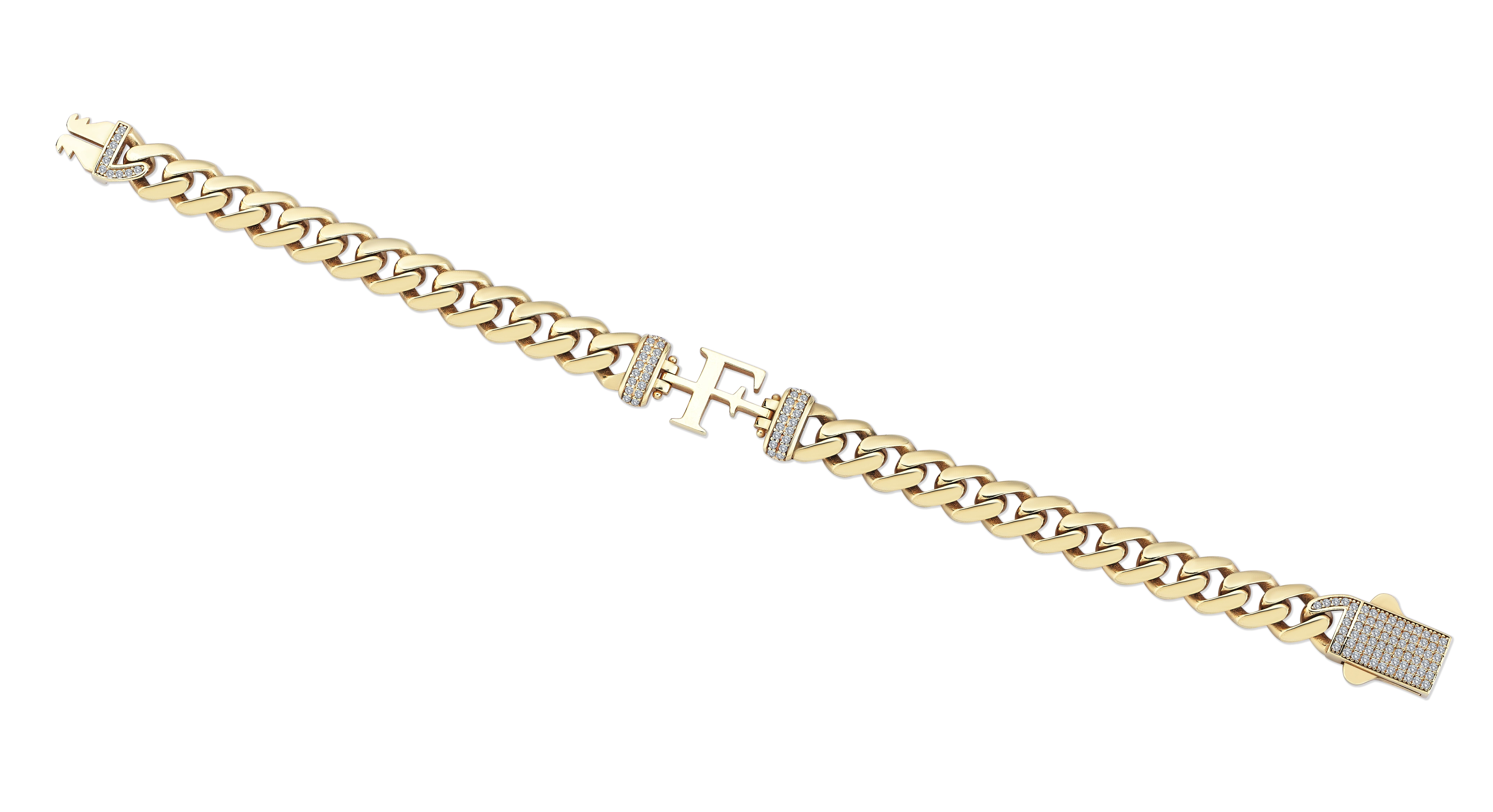 Stoney Letter F Bracelet - 2