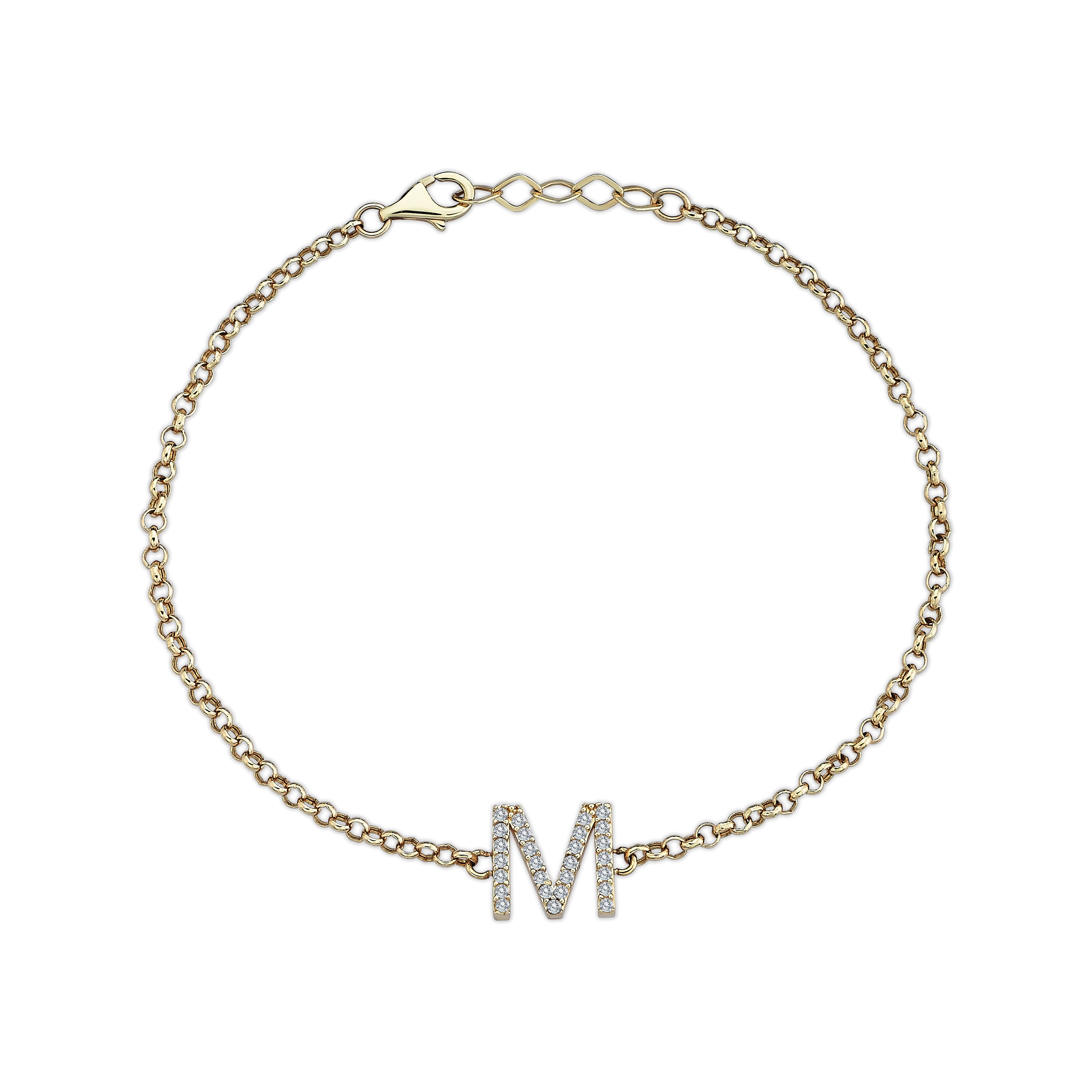 Stoney Letter M Bracelet - 1