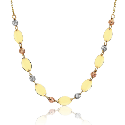 Tricolor Circles Necklace - 1