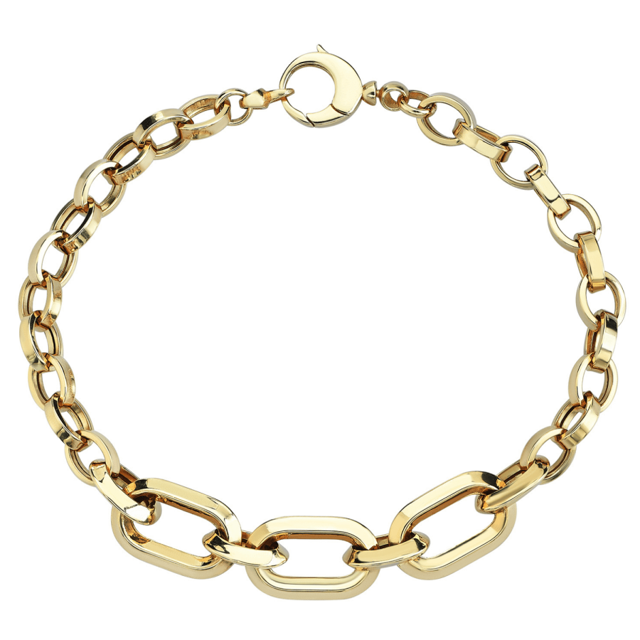 Triple Big Rectangles Chain Bracelet - 1