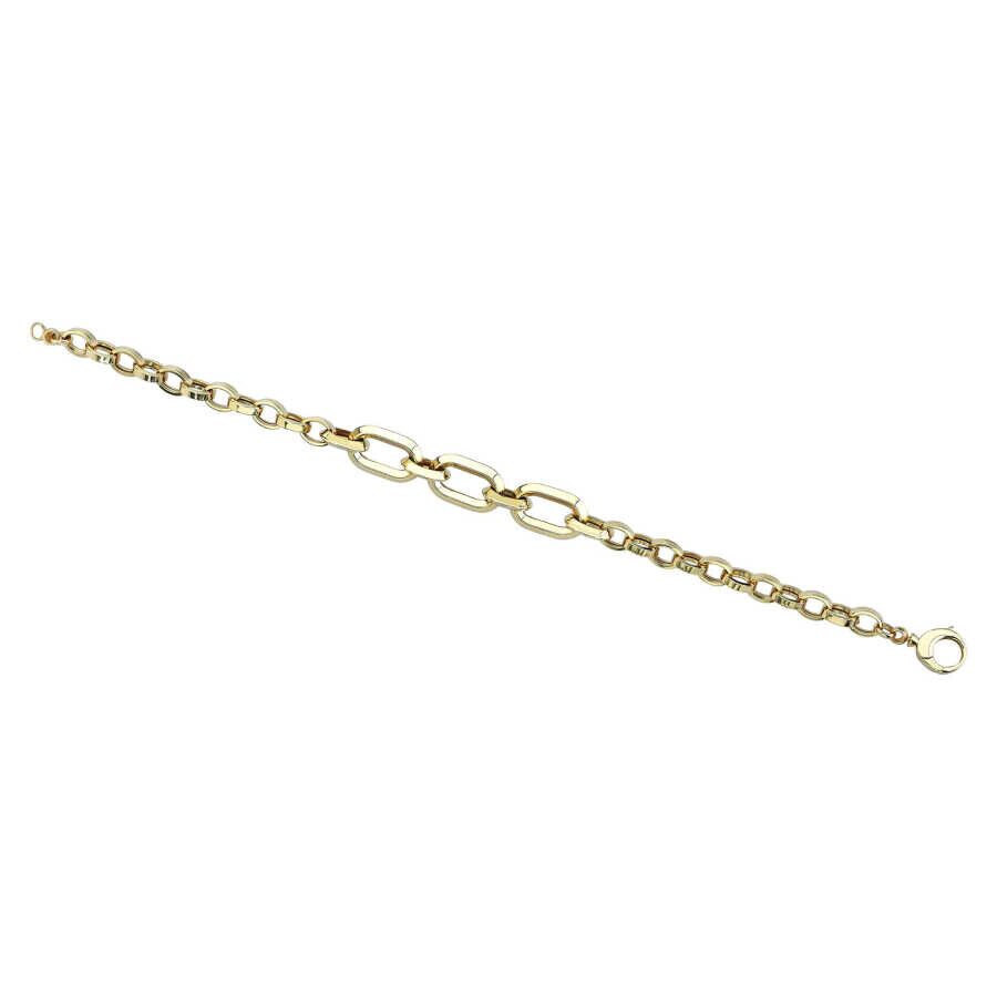 Triple Big Rectangles Chain Bracelet - 2