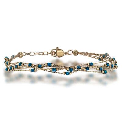 Turquoise Enamel Bracelet - 1