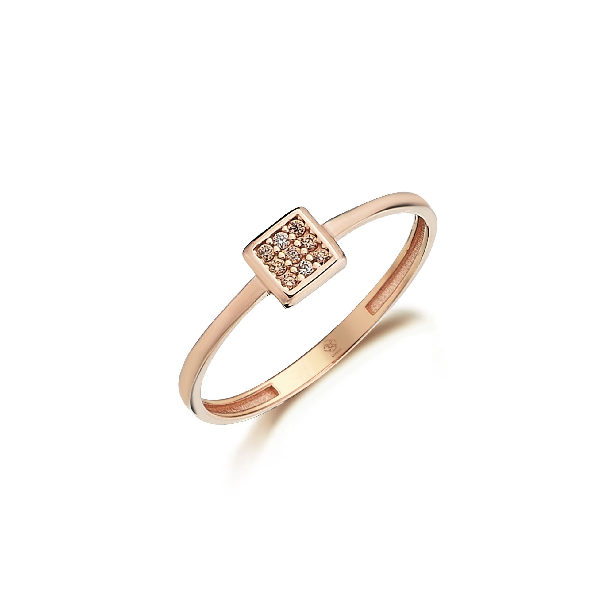 Uno Square Rose Ring - 1